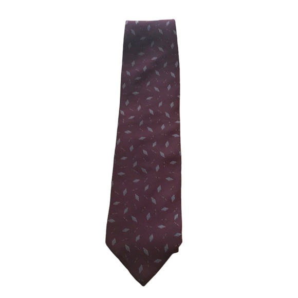 Georgio Armani Cravatte Other - Vintage 90’s Georgio Armani Burgundy Tie
